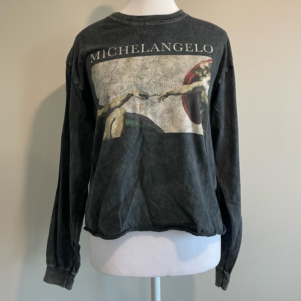 MichaelAngelo Distressed Long sleeve T-Shirt